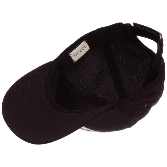 Gucci Worldwide Patch Canvas Baseball Cap in Black New with Tags - Picture 6 of 8